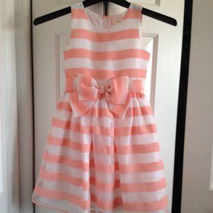 Gymboree Girl's Stripe Bow Dress Sz 7